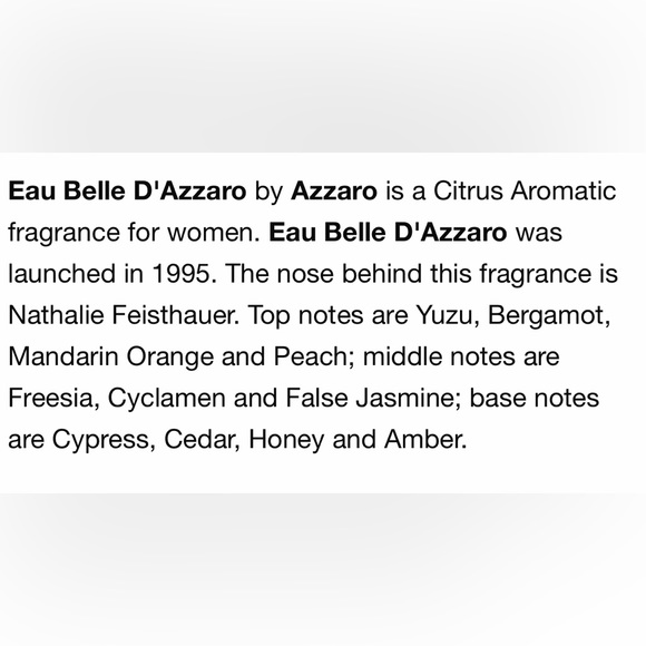 Eau Belle D’Azzaro EDT by Loris Azzaro - Picture 5 of 5